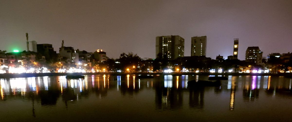 Hanoi, Vietnam: the lake near my neighborhood