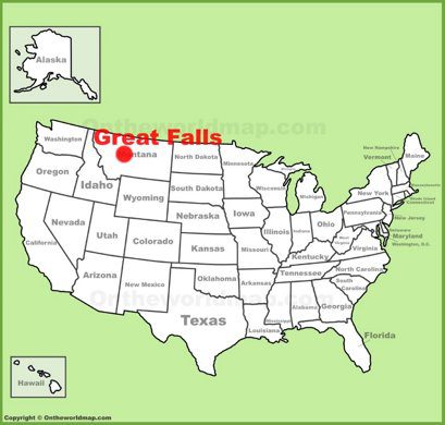 Great Falls Maps | Montana, U.S. | Maps of Great Falls