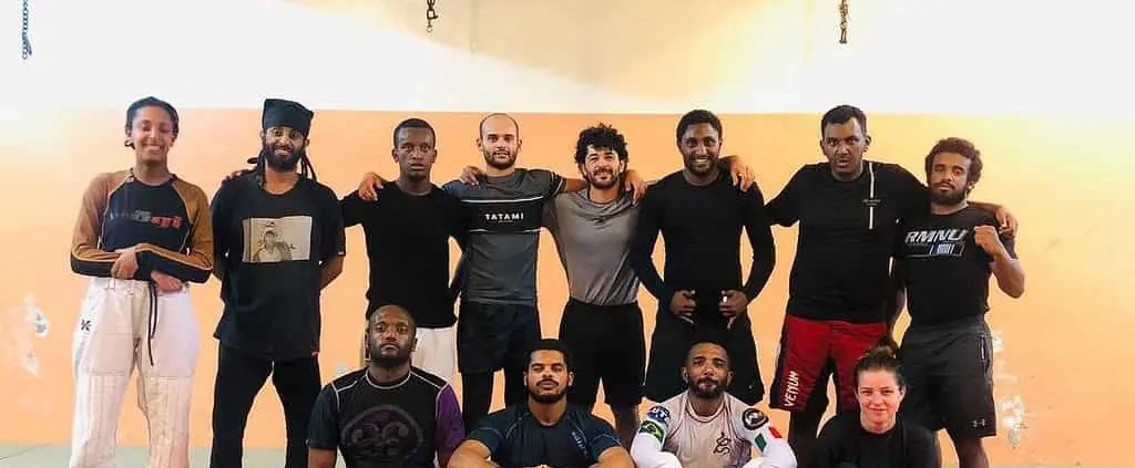 A picture of me with Kao BJJ in ethiopia