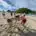 Rolling on the sand at Beach Camp in Pärnu